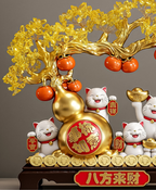 Yuan Bao Lucky Cat Decor
