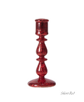 Crimson & Silver Regal Candlestick