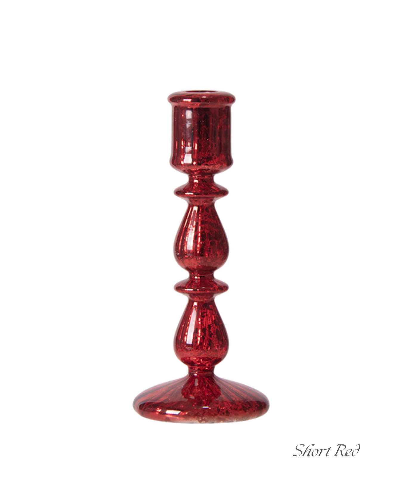 Crimson & Silver Regal Candlestick