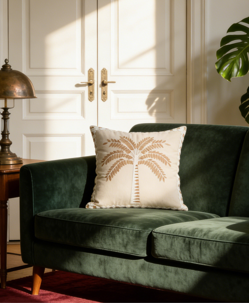 Solmere Palm Cushion Cover