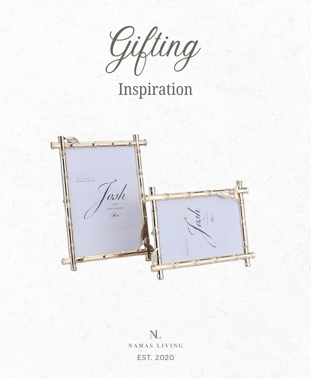 GIFTING INSPIRATION - Gold Bamboo Picture Frame