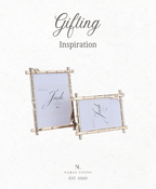 GIFTING INSPIRATION - Gold Bamboo Picture Frame