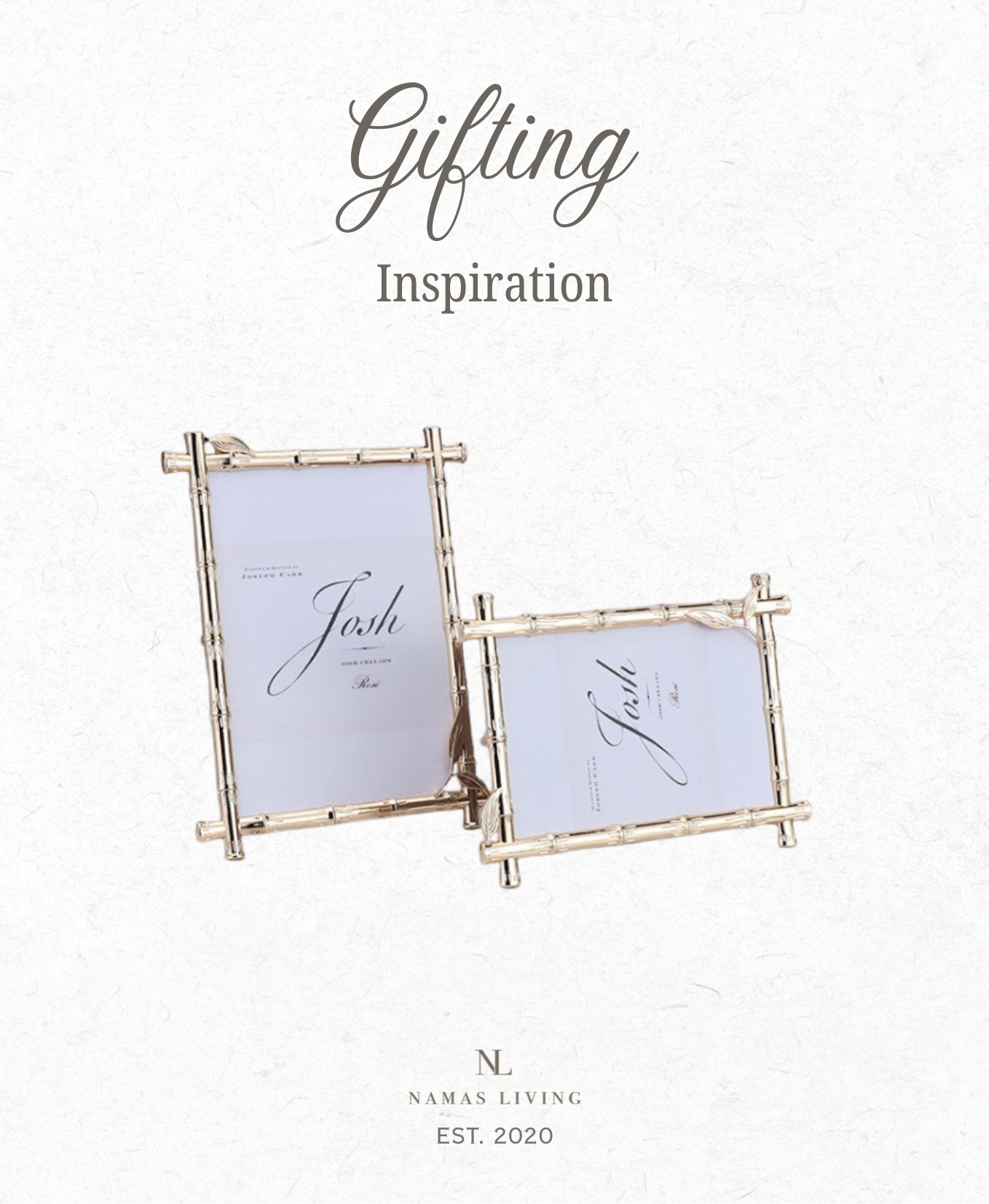 GIFTING INSPIRATION - Gold Bamboo Picture Frame