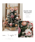 Peach Mini Christmas Tree
