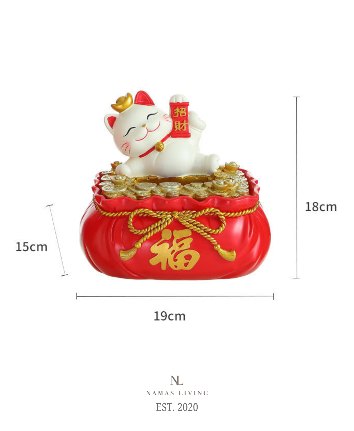 Lucky Cat Multi-Purpose Storage Box