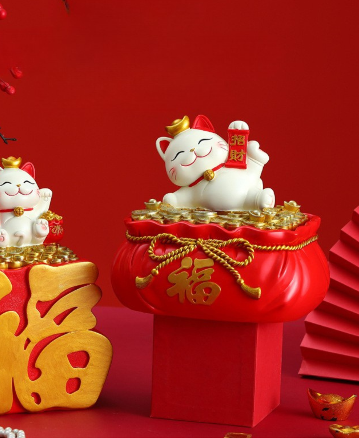 Lucky Cat Multi-Purpose Storage Box