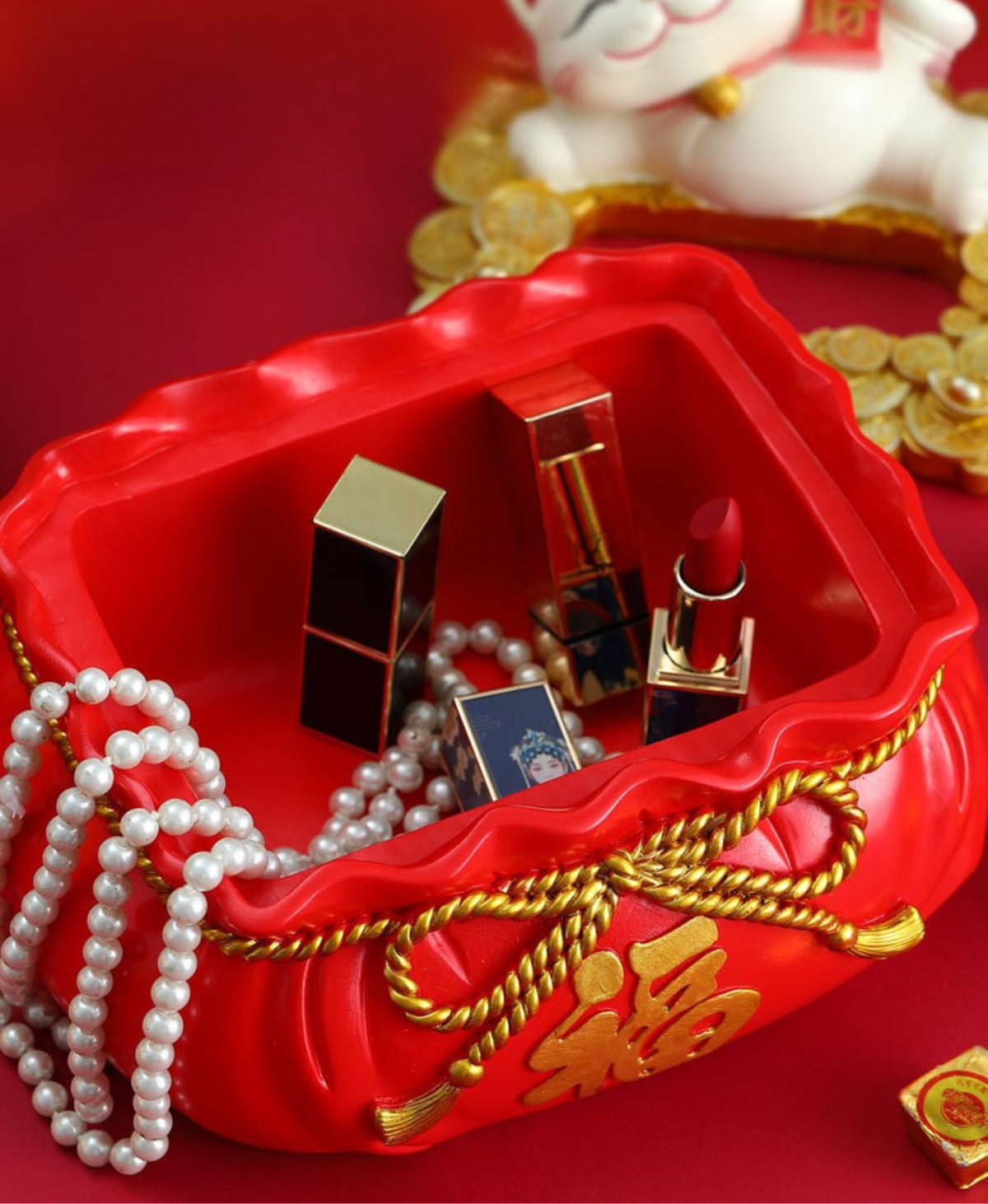 Lucky Cat Multi-Purpose Storage Box
