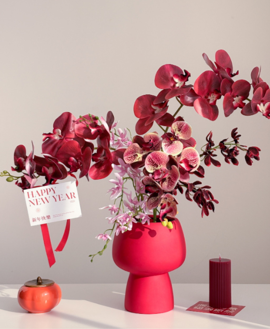 Rouge Orchid Flower Arrangement
