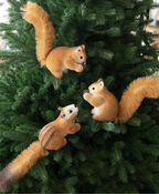 Magical Pine Grove Squirrel Decoration