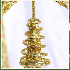 Illuminated Sparkle Iron Christmas Tree Set