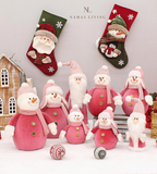 Holiday Pink Knit Doll Collection