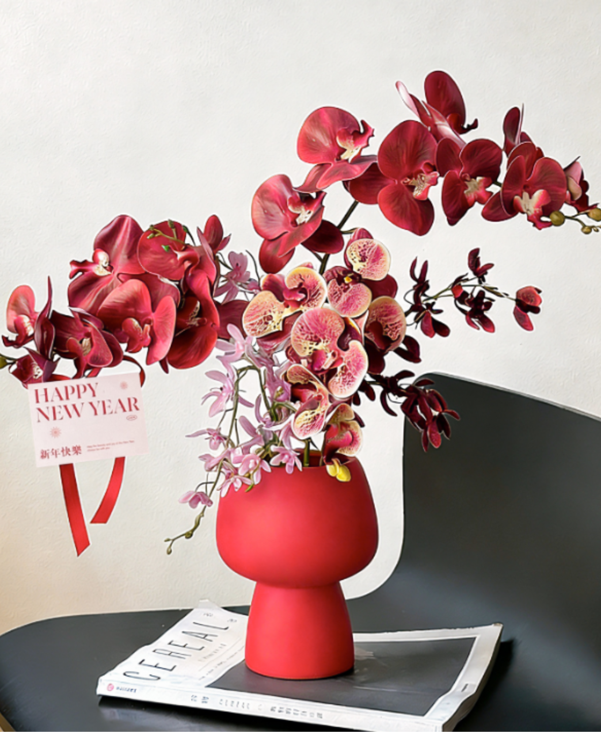 Rouge Orchid Flower Arrangement