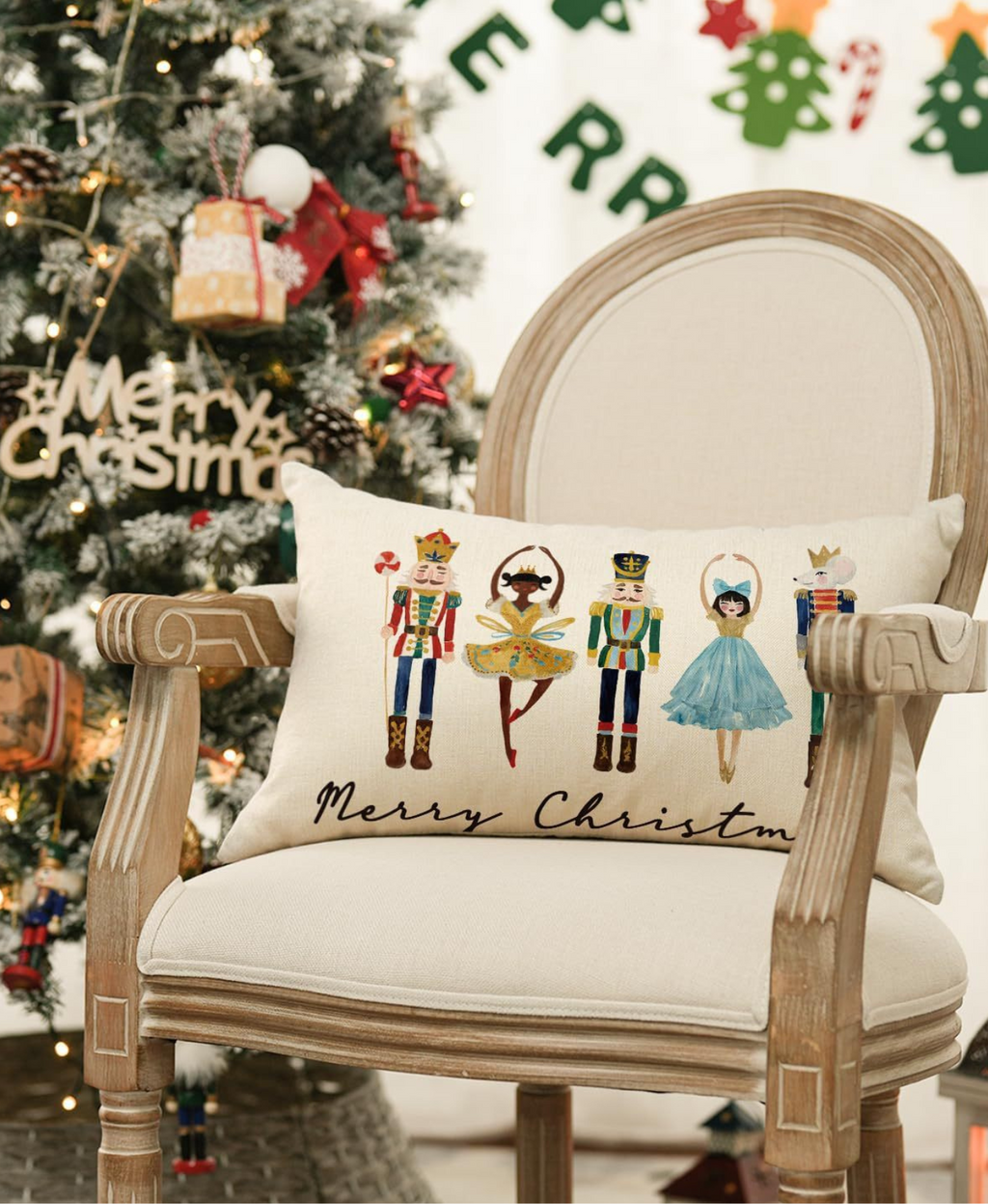 Joy Holiday Pillow Cover