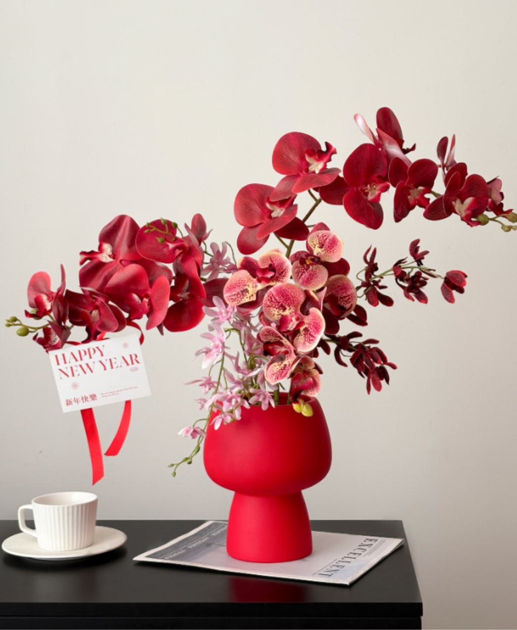 Rouge Orchid Flower Arrangement