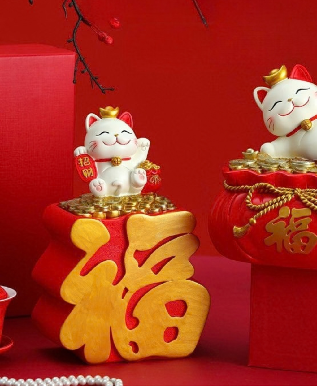 Lucky Cat Decorative Tissue Box