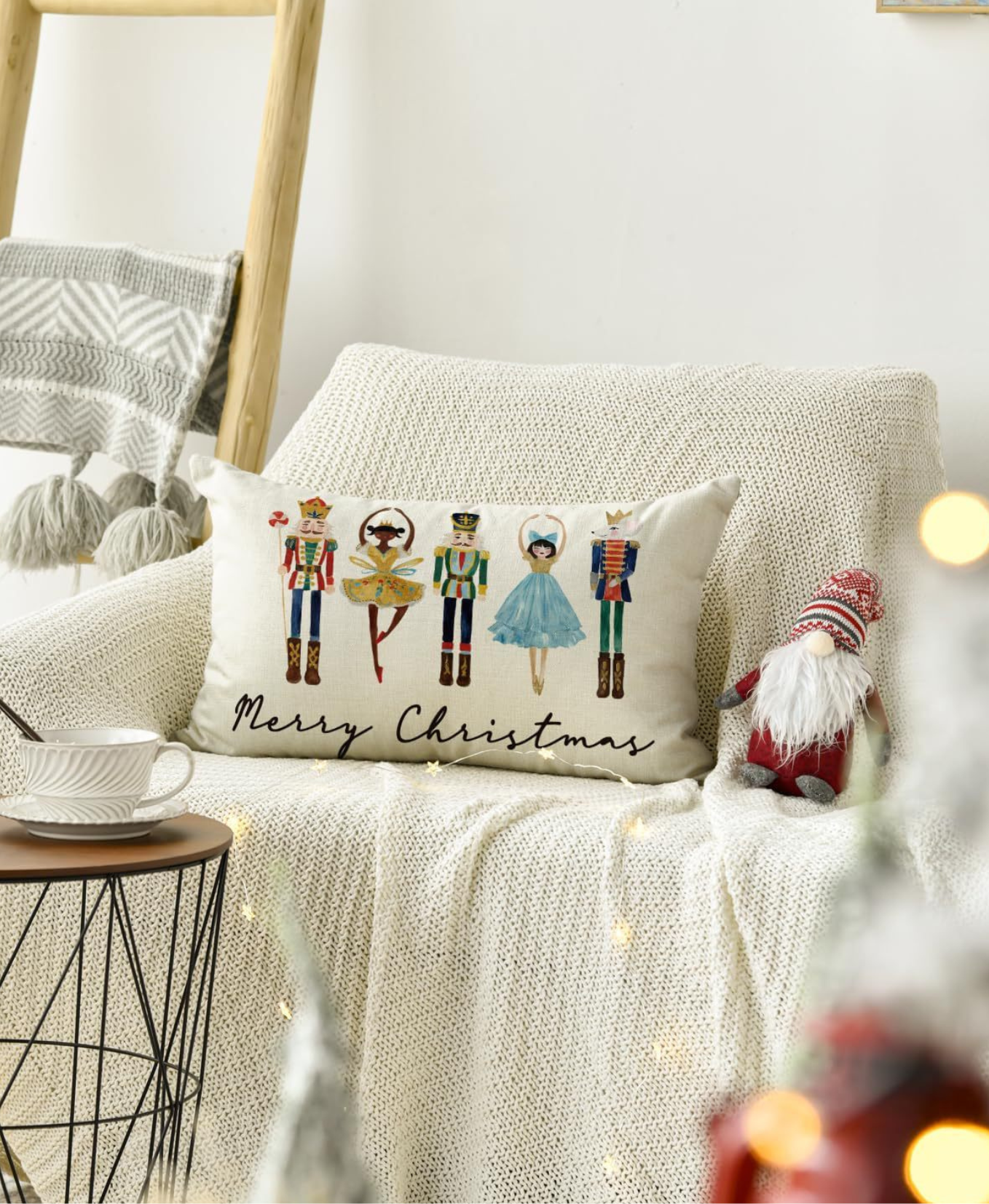 Joy Holiday Pillow Cover
