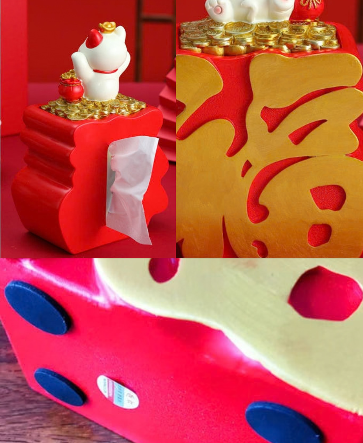 Lucky Cat Decorative Tissue Box