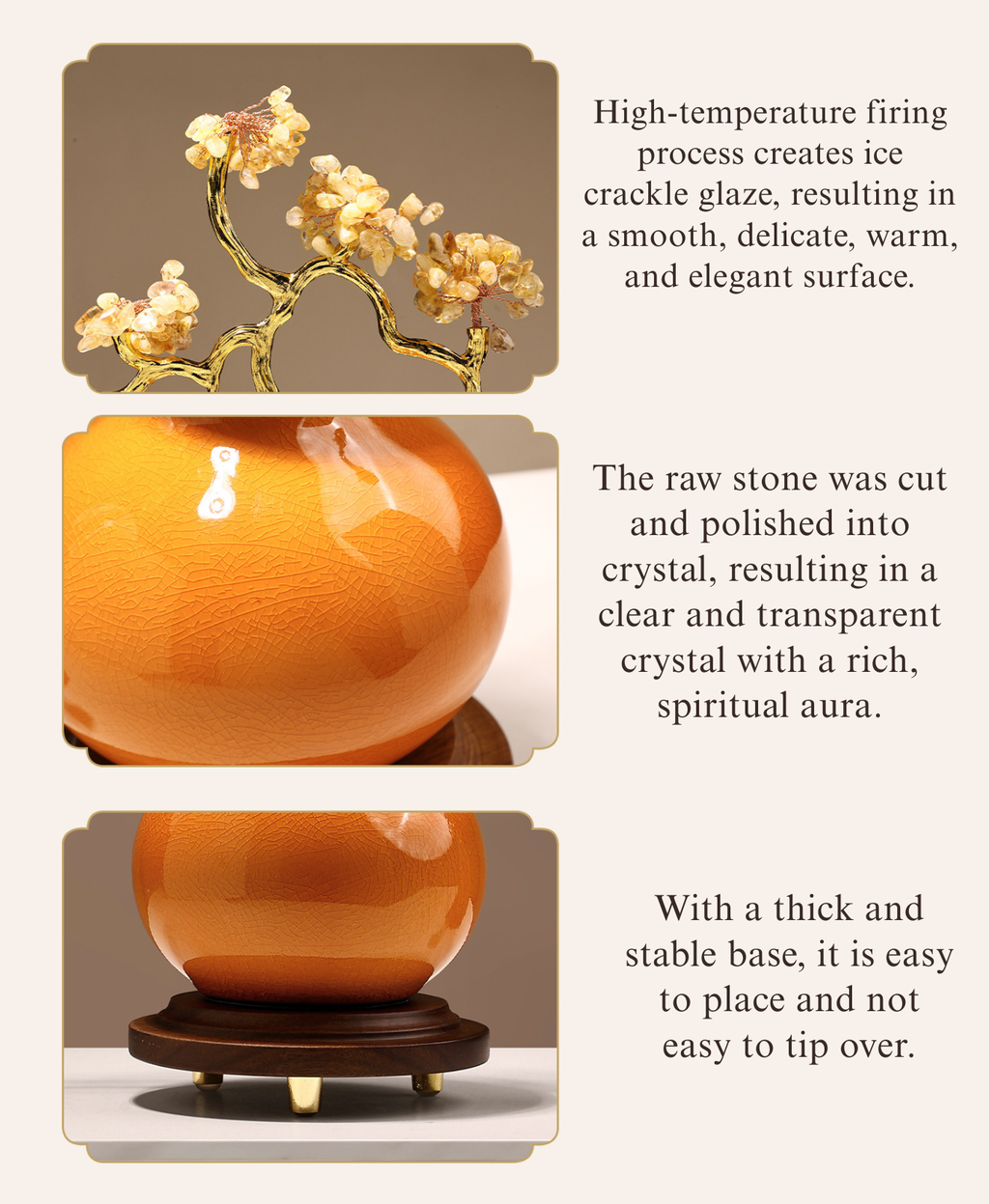 Prosperity Crystal Gourd Ornament