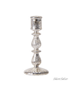 Crimson & Silver Regal Candlestick