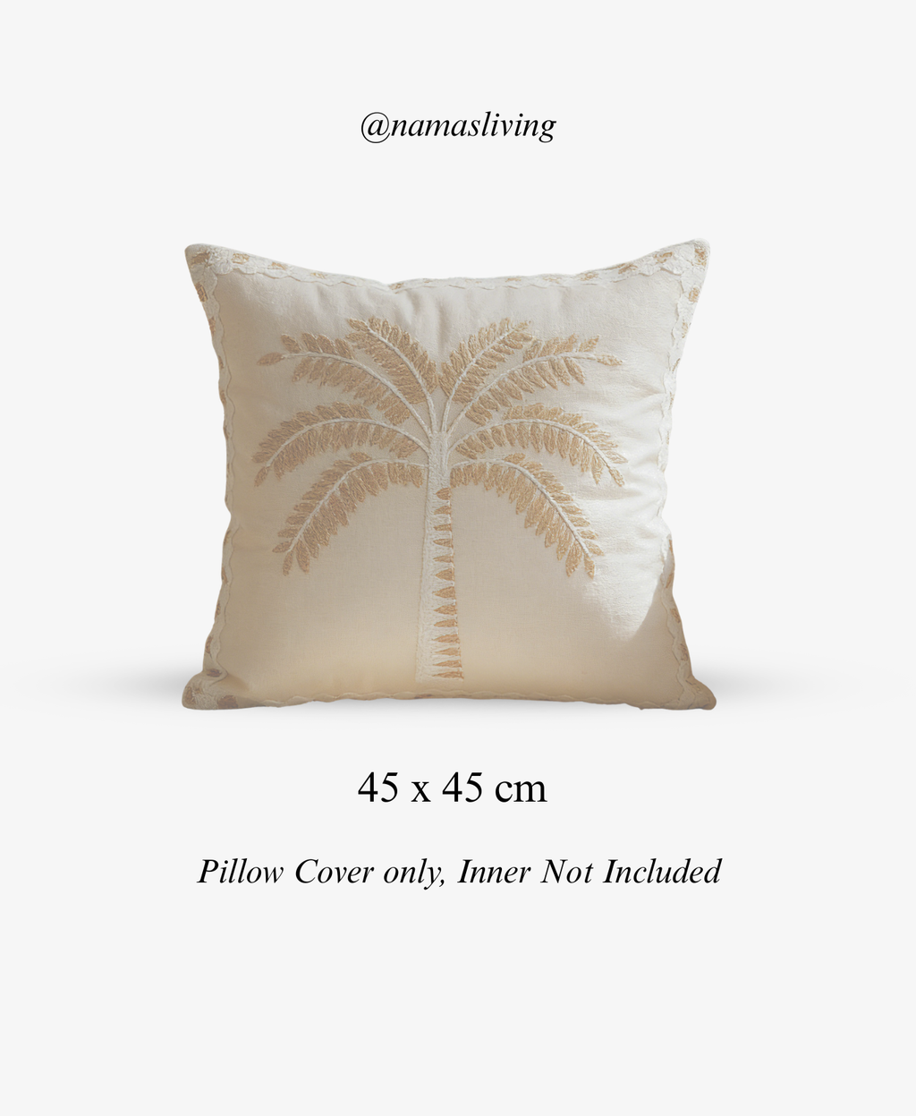 Solmere Palm Cushion Cover