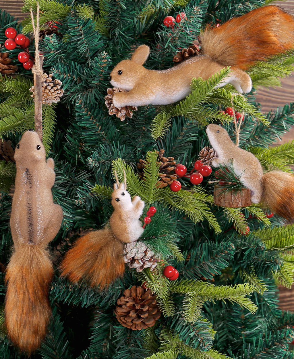 Magical Pine Grove Squirrel Decoration