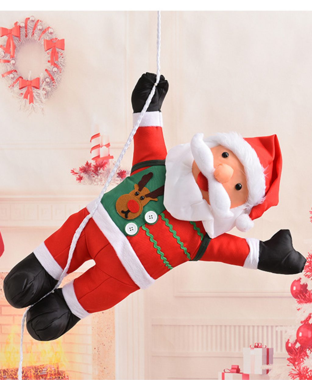 Santa's Climb Christmas Decoration