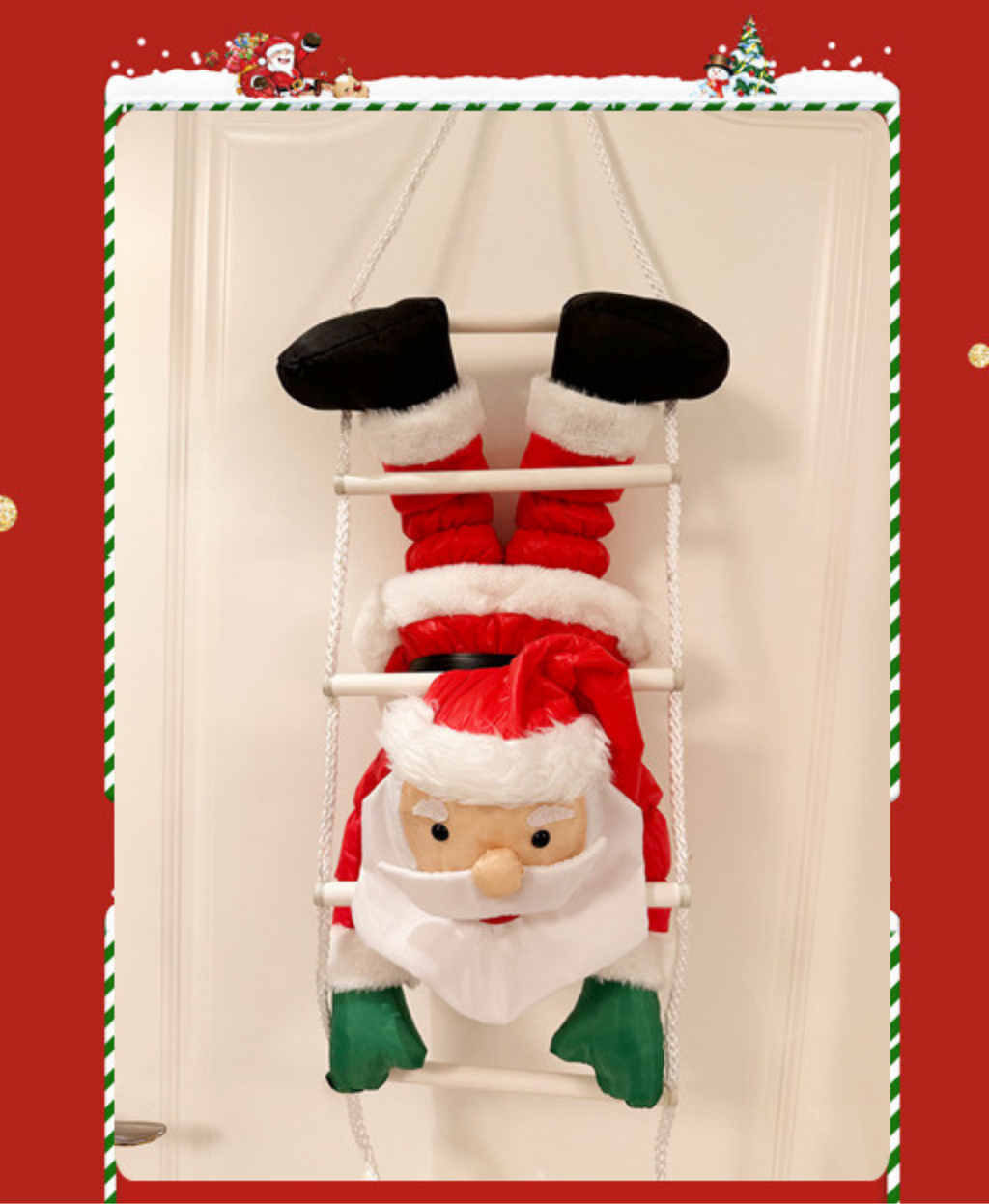 Santa's Climb Christmas Decoration