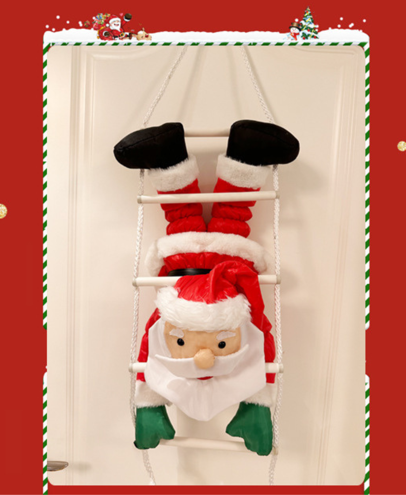 Santa's Climb Christmas Decoration