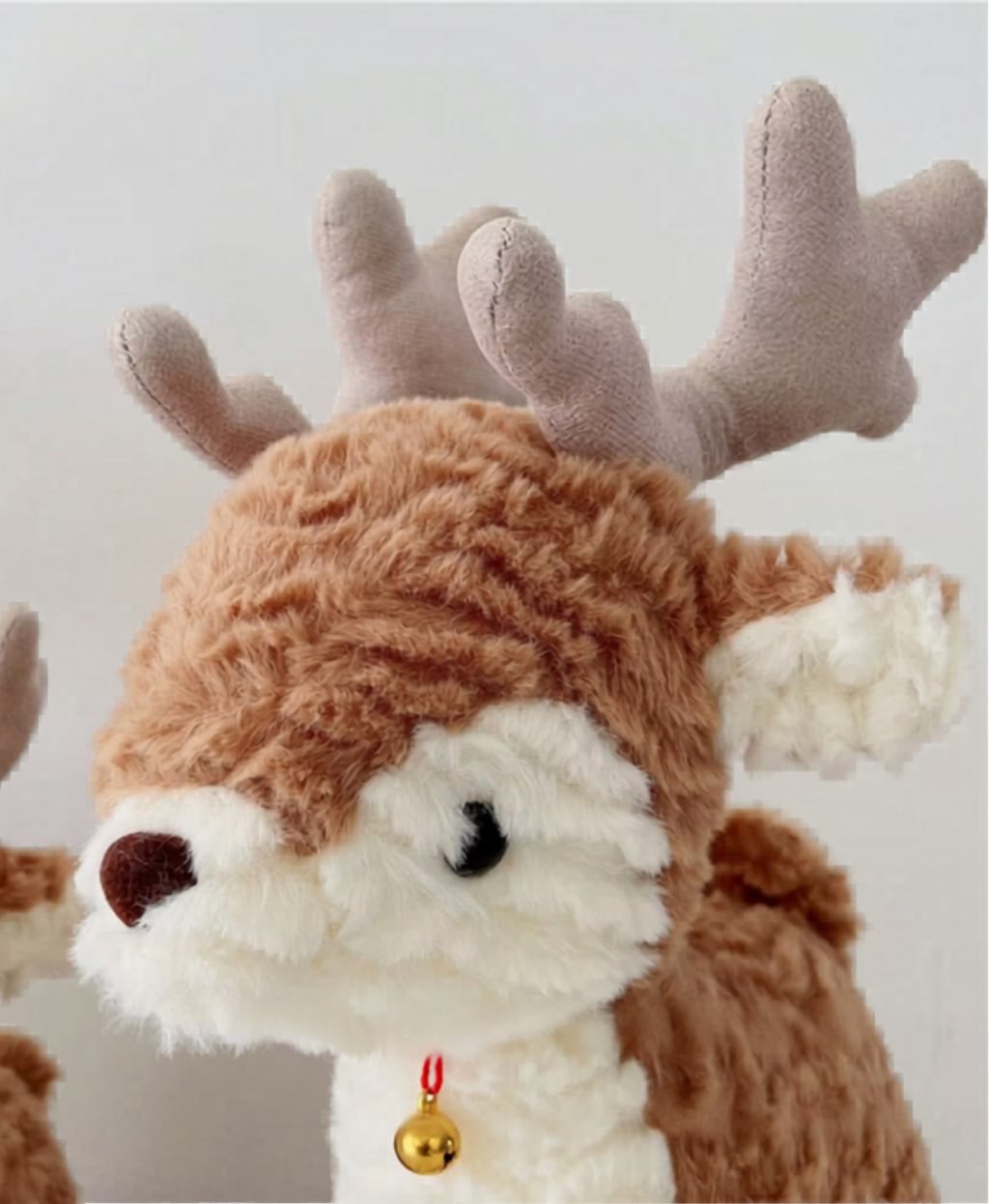 Holiday Bell Reindeer Plush Decor
