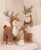 Holiday Bell Reindeer Plush Decor