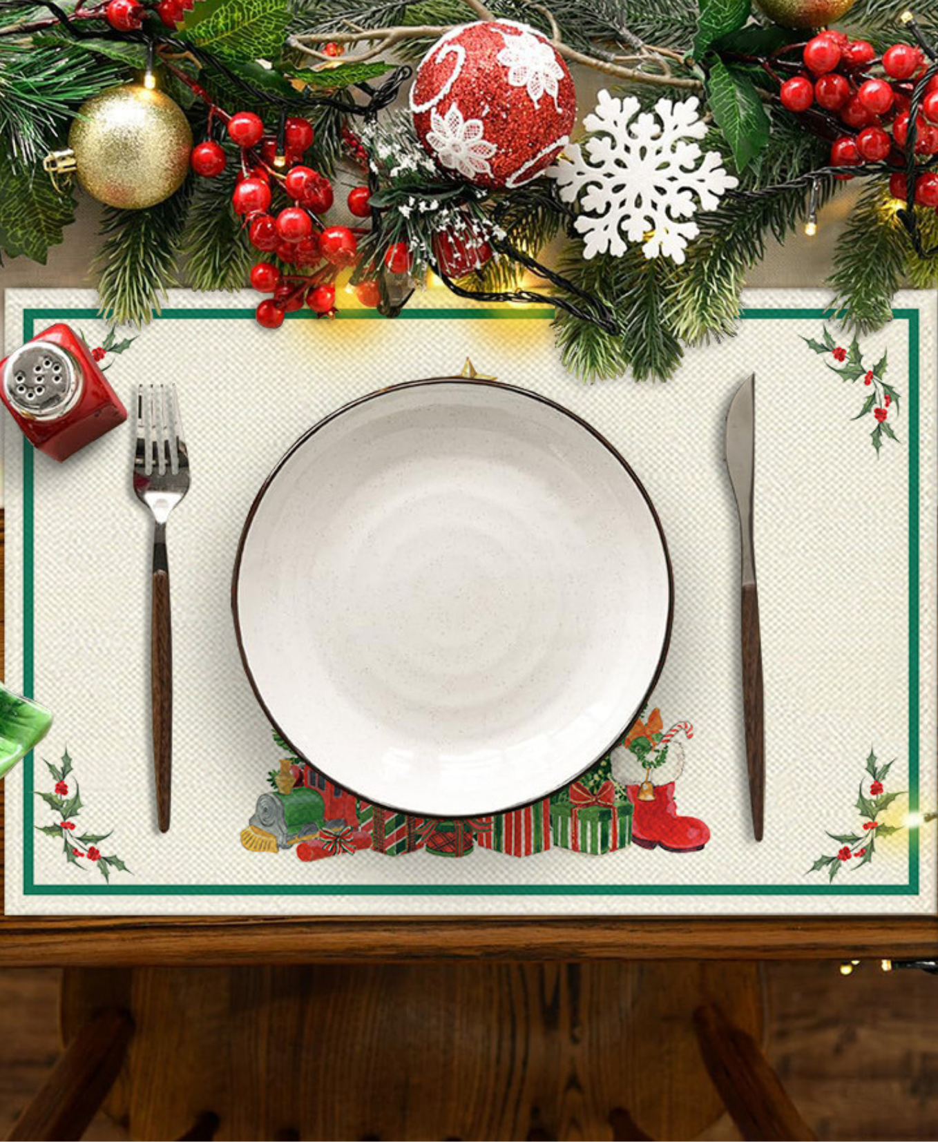 Christmas Dining Placemats Set