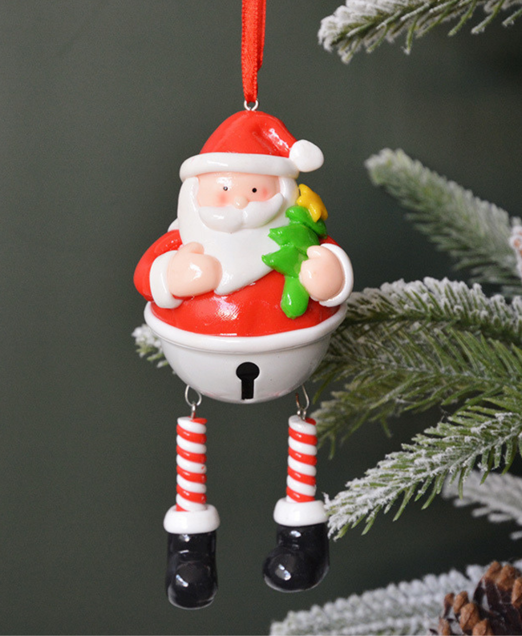 Santa's Bell Christmas Ornament