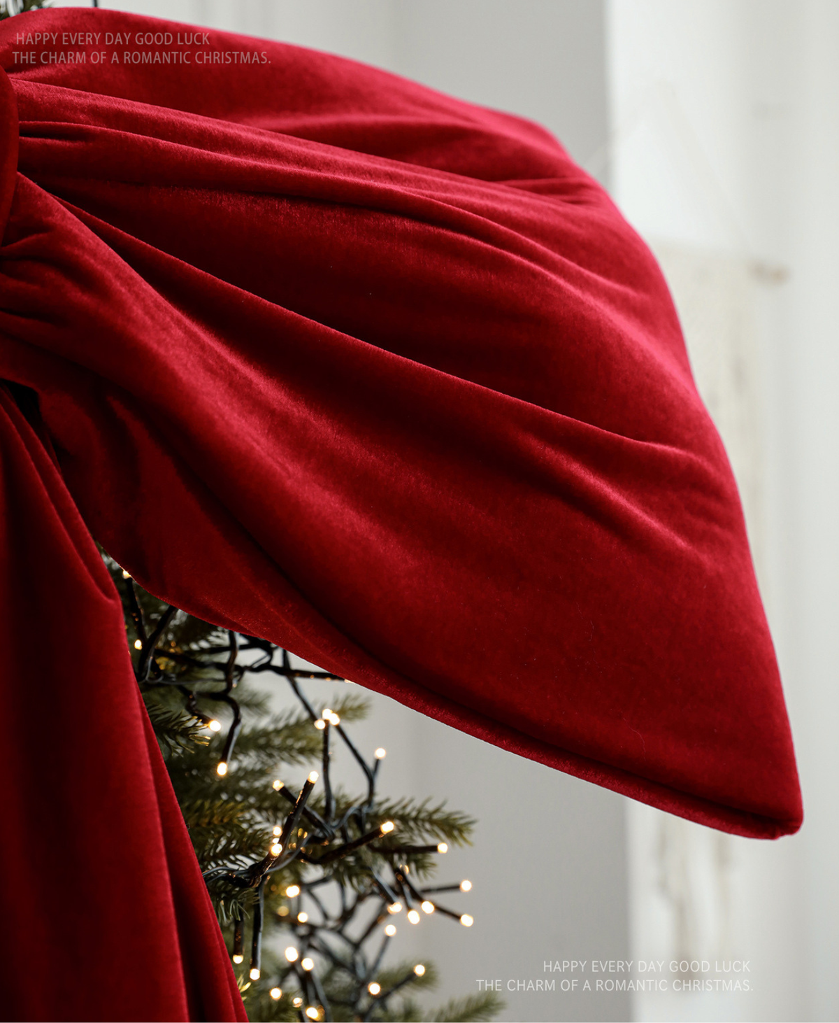 Luxury Velvet Cascade Christmas Bow