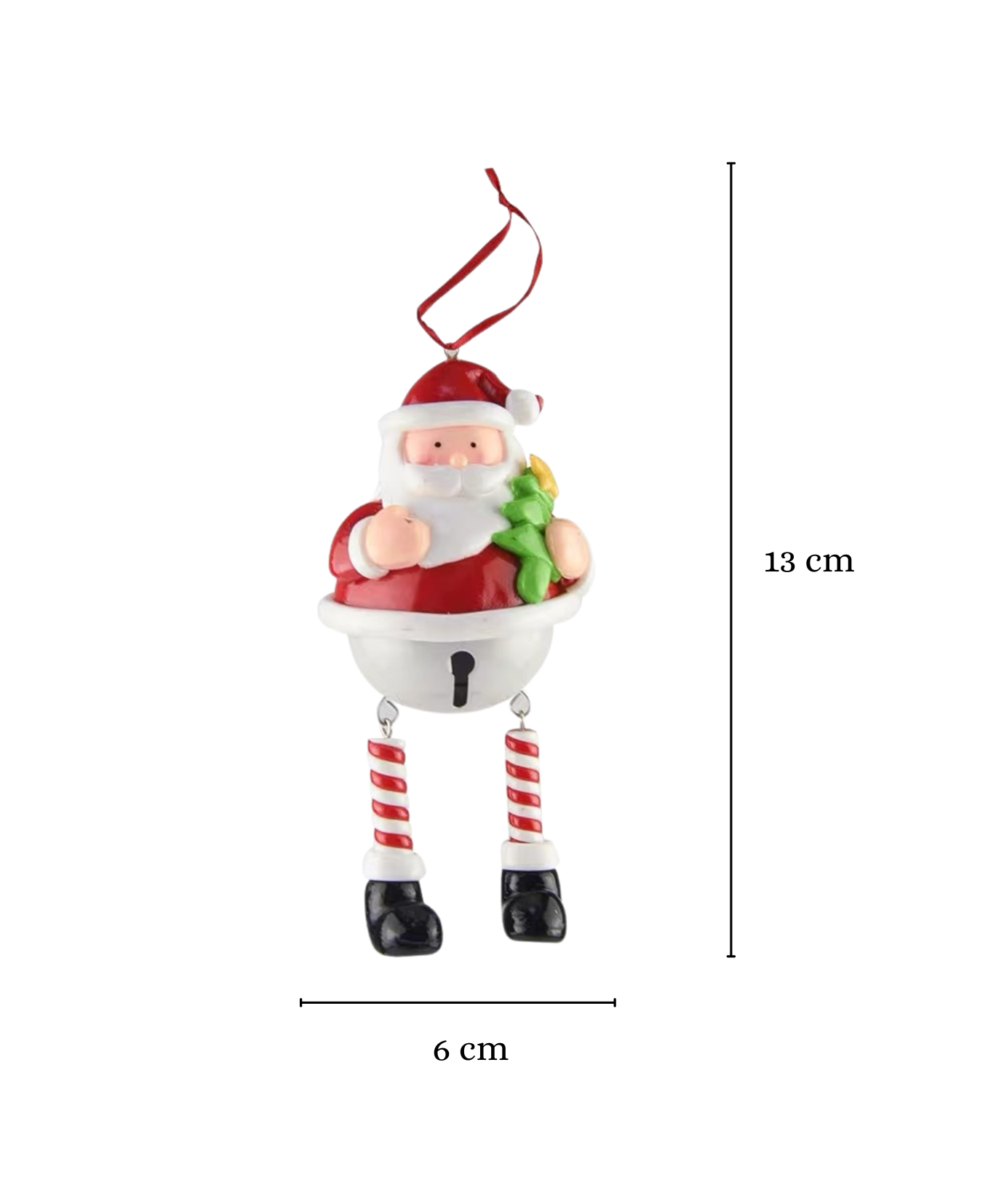 Santa's Bell Christmas Ornament