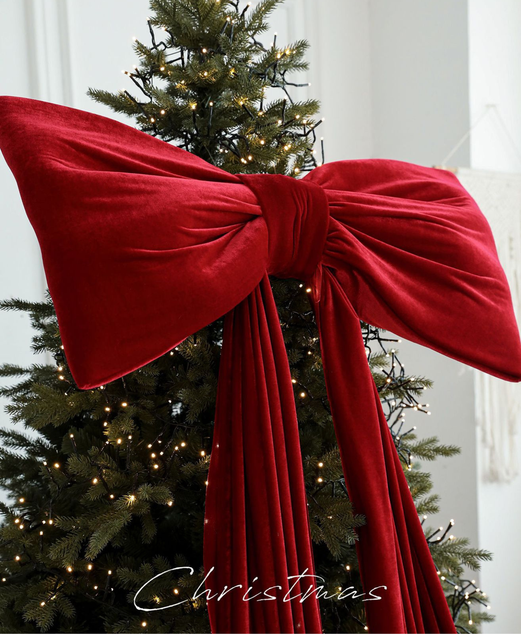 Luxury Velvet Cascade Christmas Bow