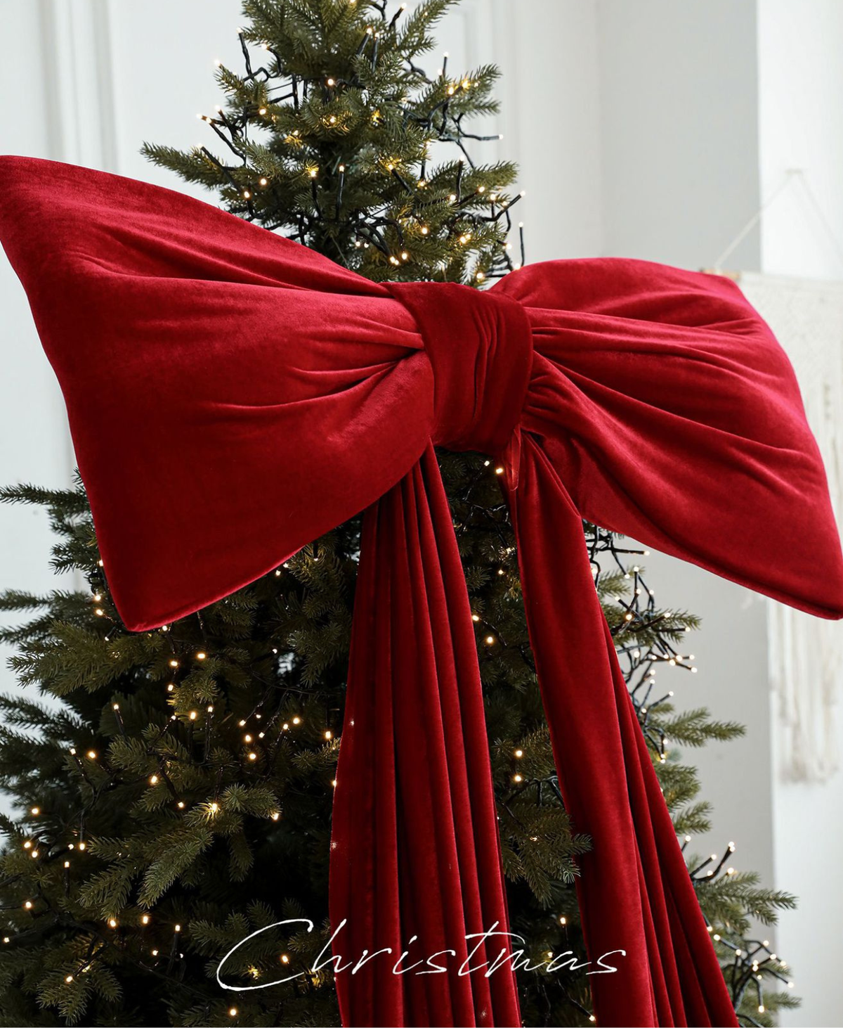 Luxury Velvet Cascade Christmas Bow