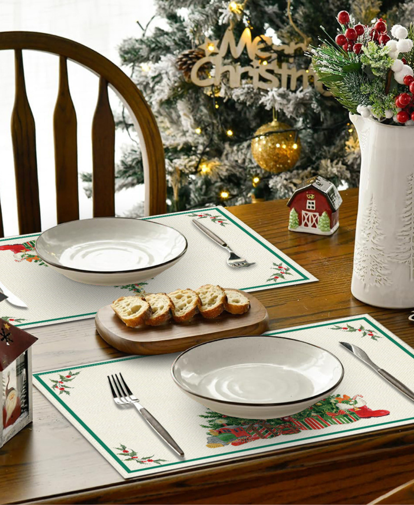 Christmas Dining Placemats Set