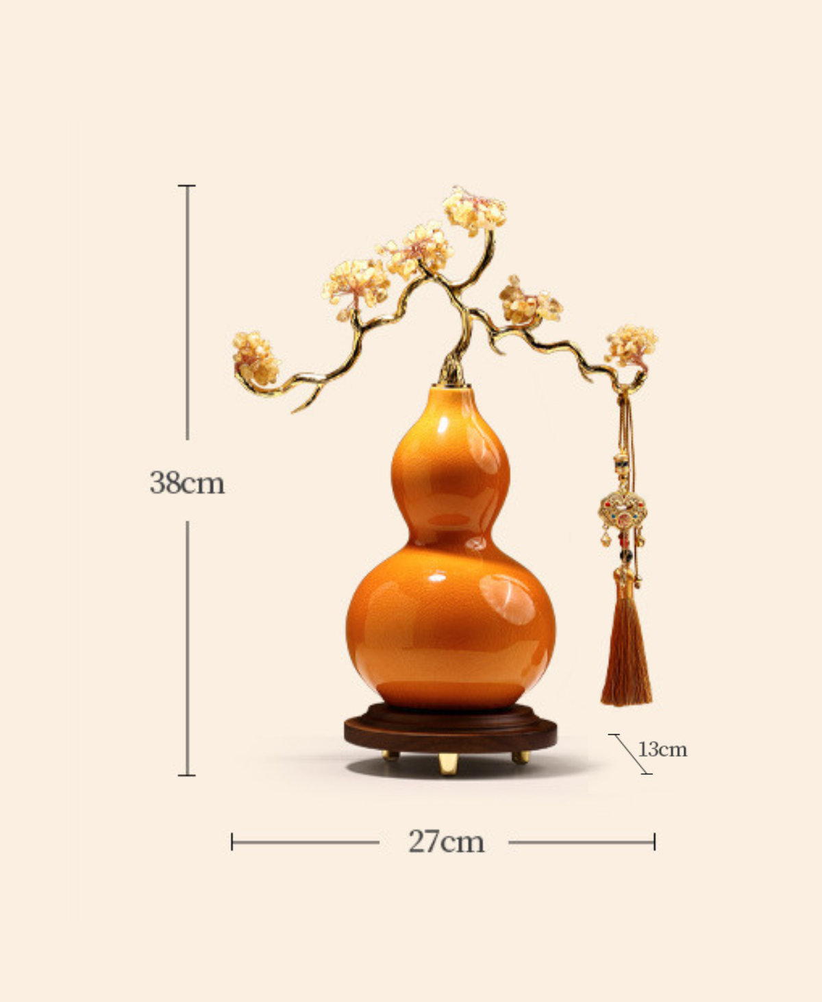 Prosperity Crystal Gourd Ornament