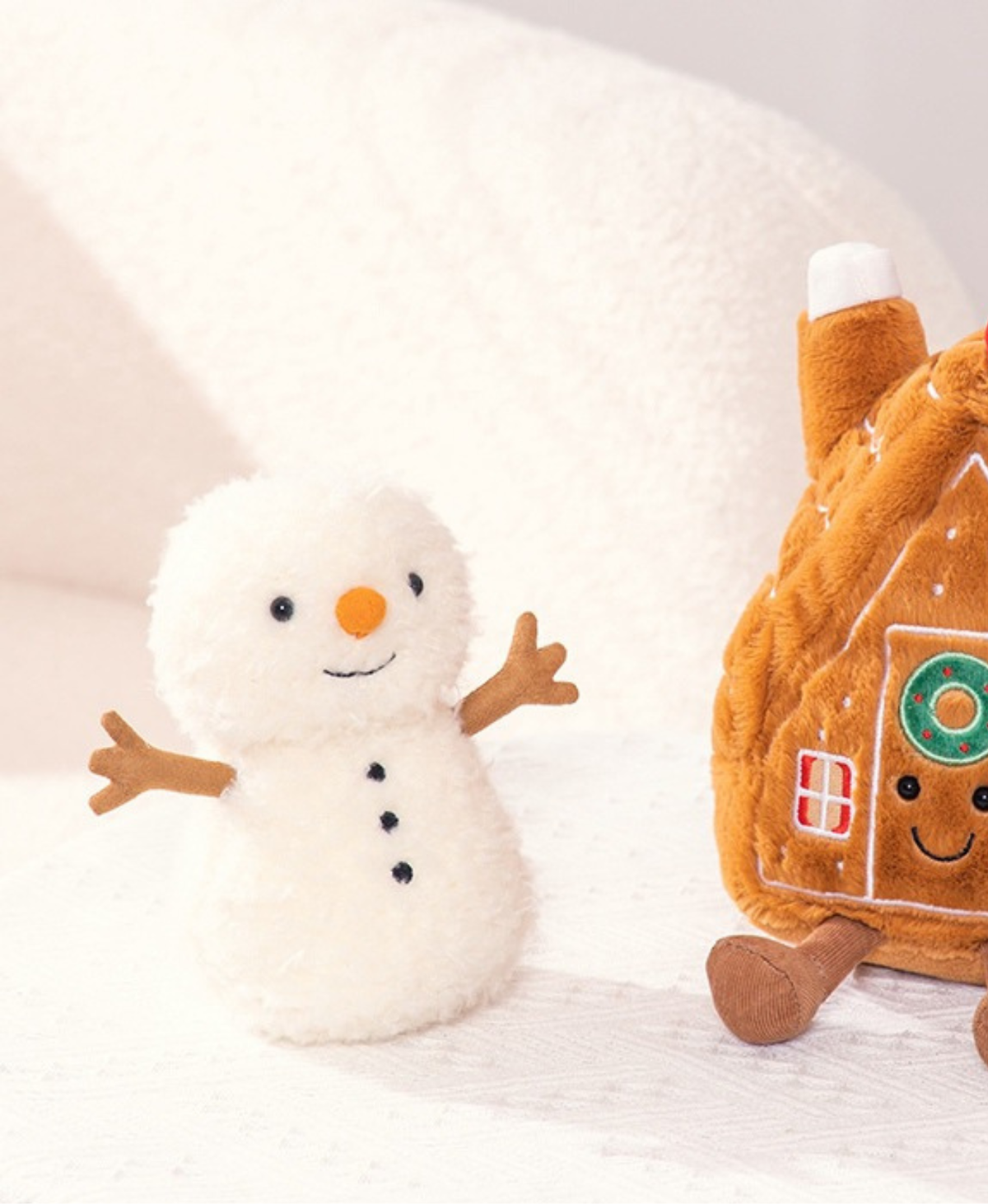 Mini Cheery Snowman Plush Decor