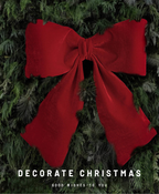 Grand Velvet Christmas Bow Décor