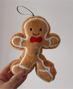 Gingerbread Bow Tie Hanging Ornament