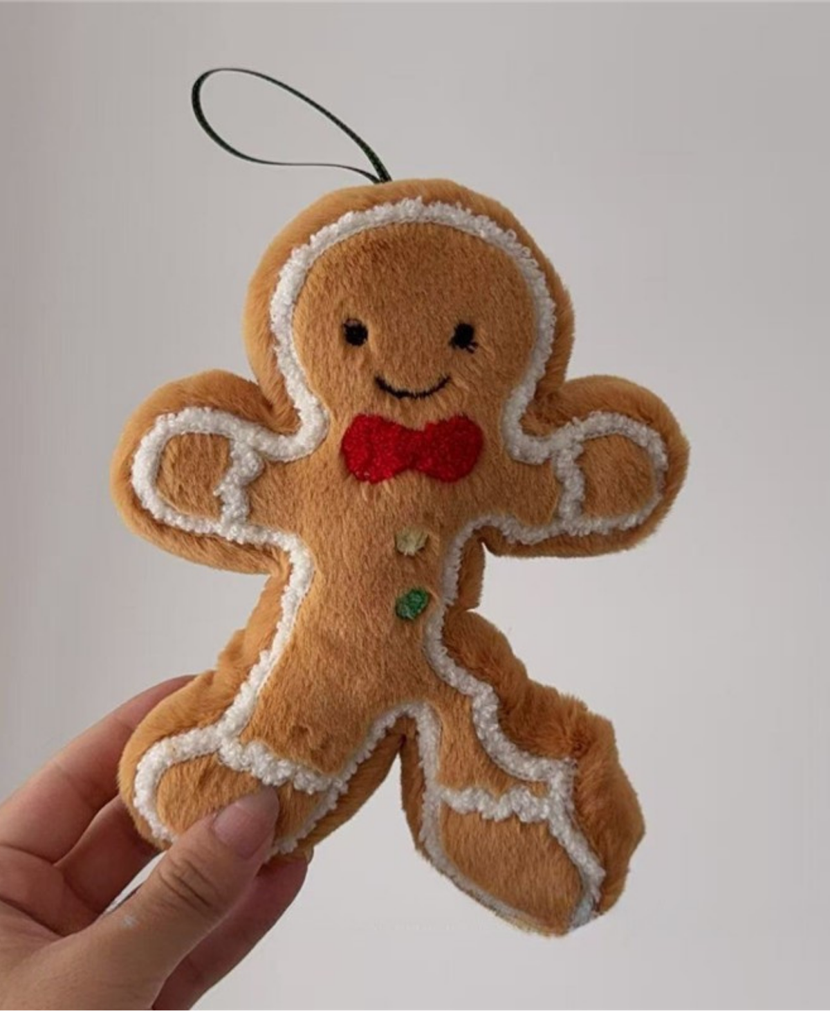 Gingerbread Bow Tie Hanging Ornament