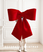 Grand Velvet Christmas Bow Décor