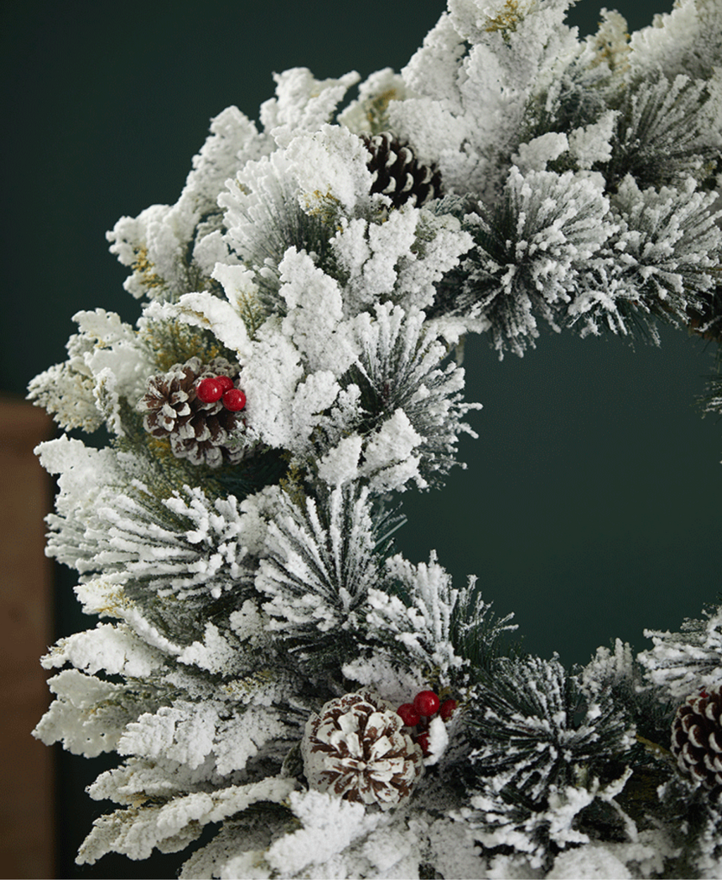 Frosted Pine Holiday Wreath