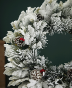 Frosted Pine Holiday Wreath