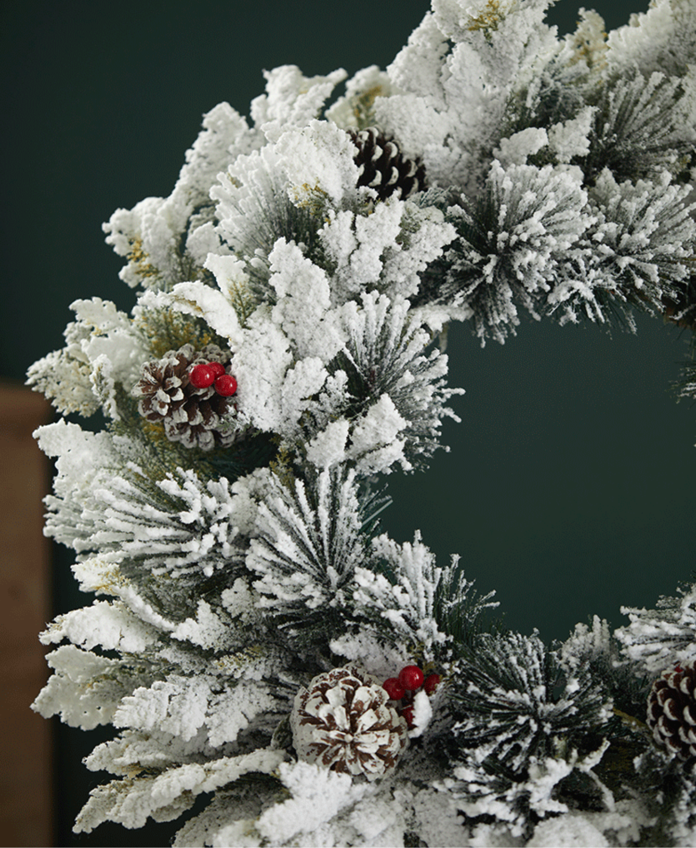 Frosted Pine Holiday Wreath