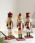 Burgundy & Gold Nutcracker - 15 cm