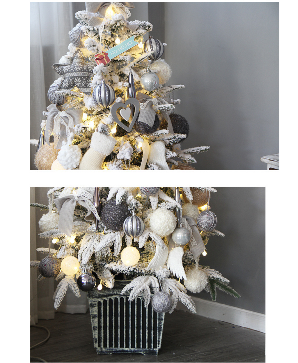 Winter Grey Christmas Tree