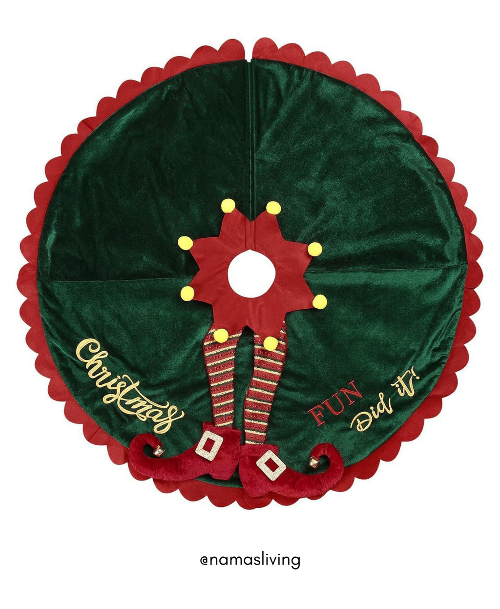 Elf Legs Christmas Tree Skirt