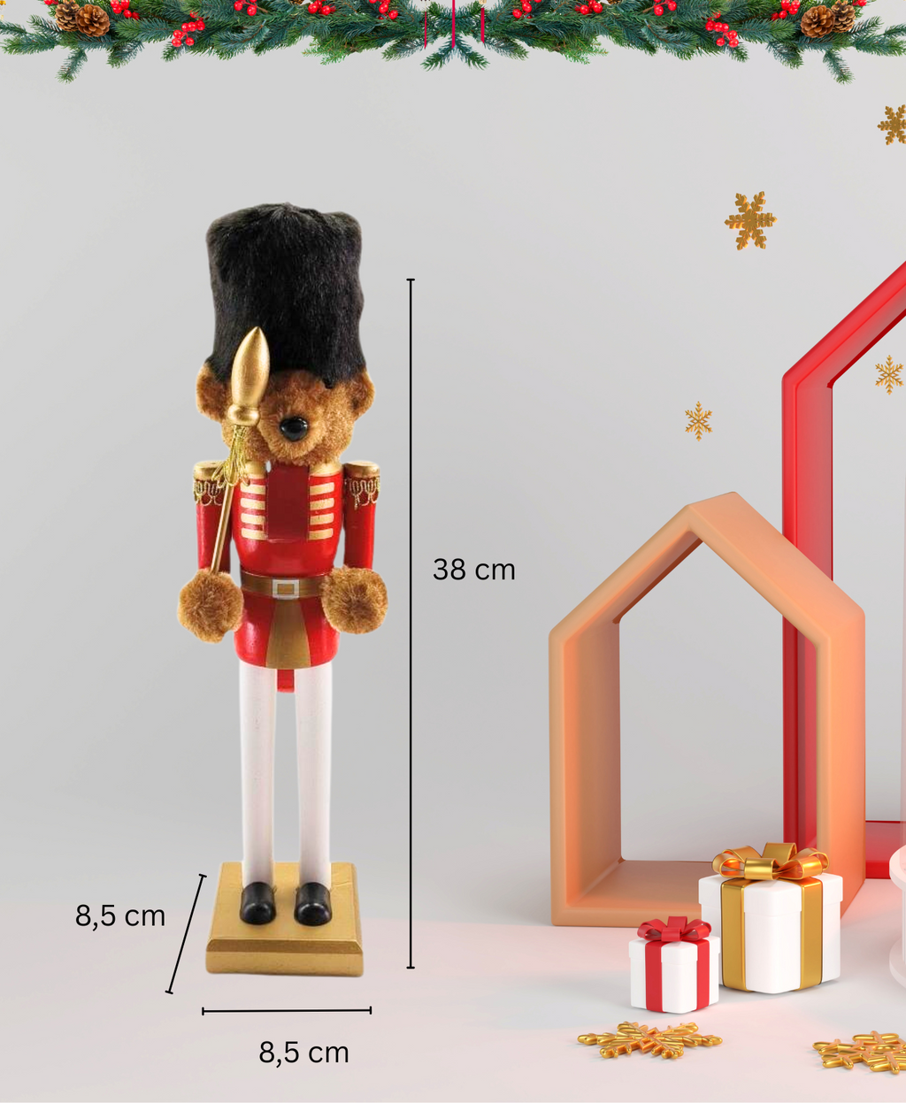 Nutcracker Bear Puppet Decoration